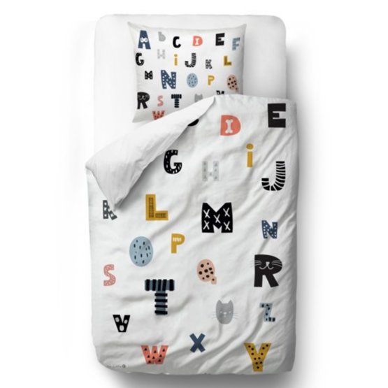 Mr. Little Fox Bed linen Letters - blanket: 135 x 200 cm pillow: 60 x 50 cm