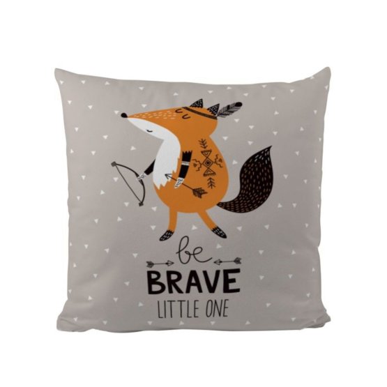 Mr. Little Fox Pillow Brave fox