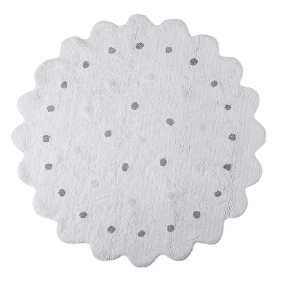 Round carpet Little Biscuit - White