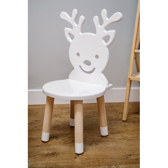 Children's chair - Deer - white