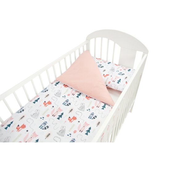 Bed linen Fox - pink