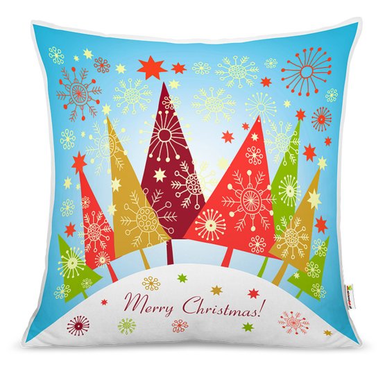 Christmas children pillow - christmas trees