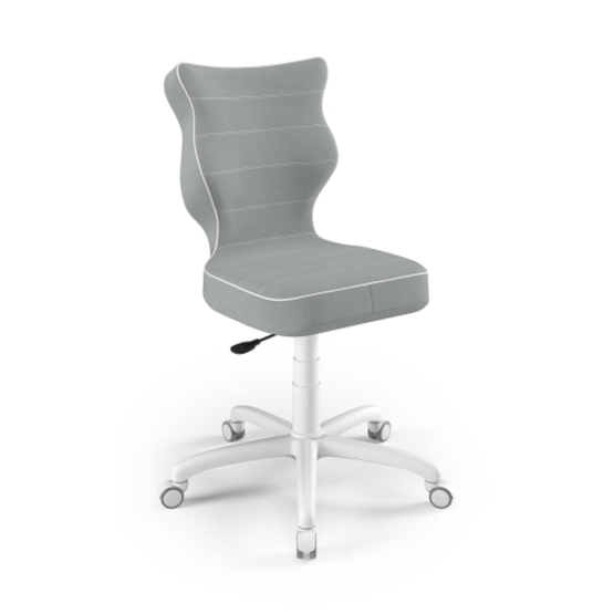 Ergonomic desk chair adjusted to a height of 146-176.5 cm - gray