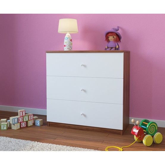 Ourbaby children's chest of drawers - light nut
