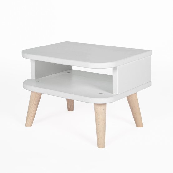 NELL bedside table - white