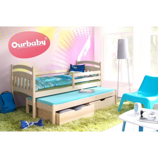 Ourbaby children's bed with extra bed Marco I