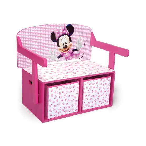 Kids' Bench with Storage Space - Minnie Mouse