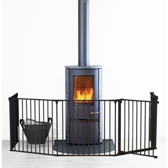 Fireplace barrier Baby Dan FLEX XL - black