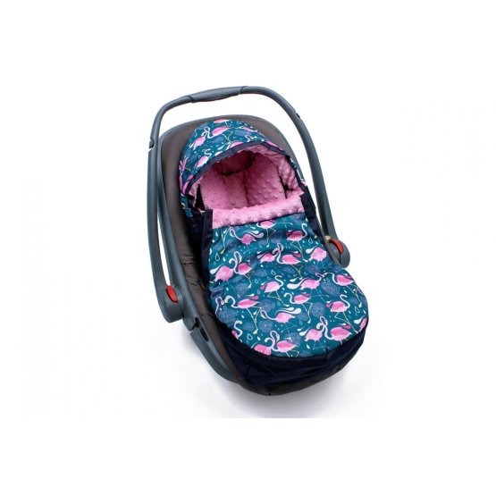 Car seat bag Minky - Flamingos
