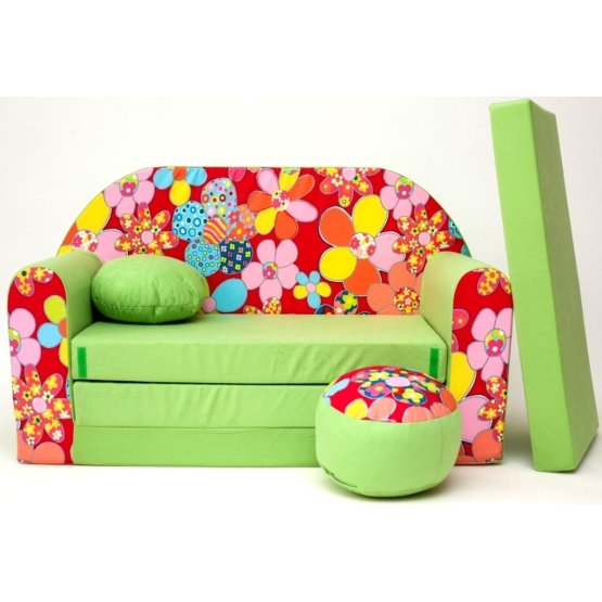 Flowers Children's Sofa Bed banaby.co.uk