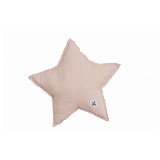 Linen pillow Star - pink