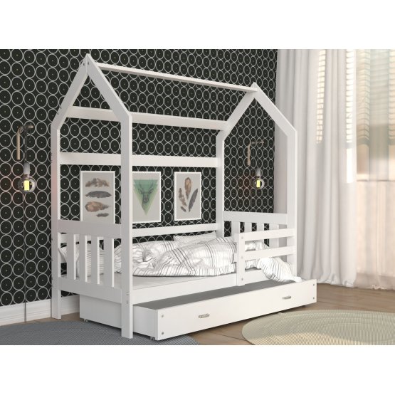 Baby bed house Philip - white