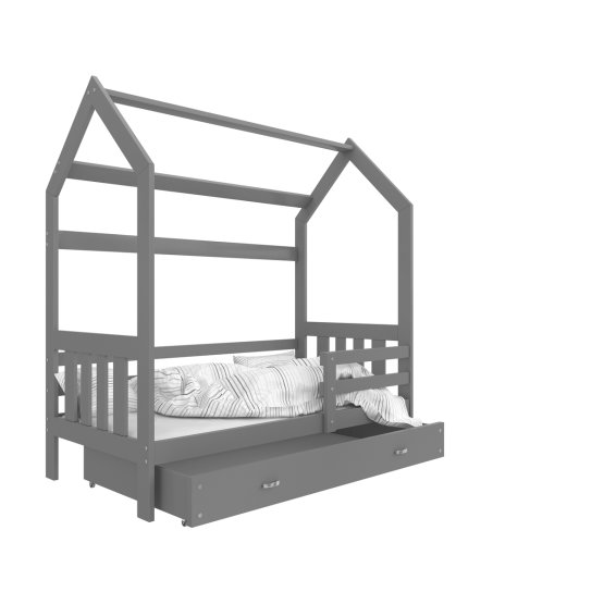 Baby bed house Philip - grey