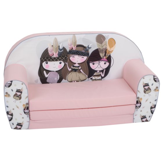 Children's sofa Little Indians - pink