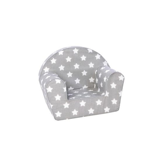 Children's chair Hvězdy - grey-white