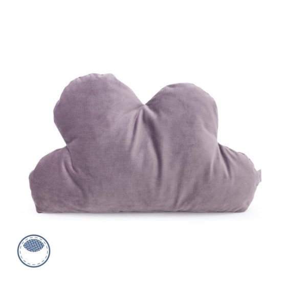Velvet pillow puff Secret Garden - purple