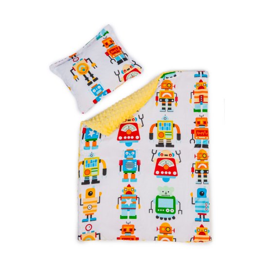 Baby blanket and pillow L Robots
