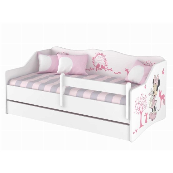Baby bed with back - Minnie Mouse and animals