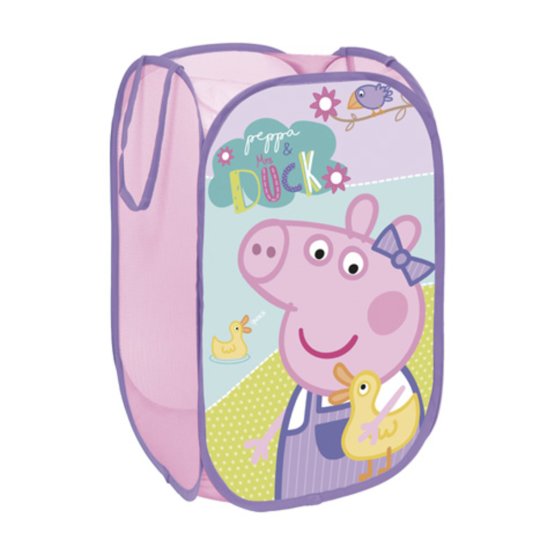 Childlike folding basket on toys Piggy Peppa