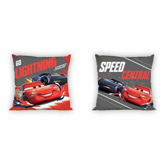 Coating on pillow 40x40 Cars - lightning McQueen and Jackson Thunder
