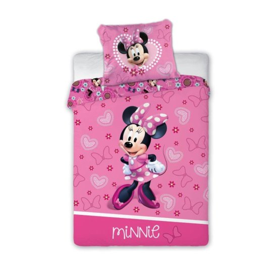 Minnie Mouse baby bedding - Hearts and bows