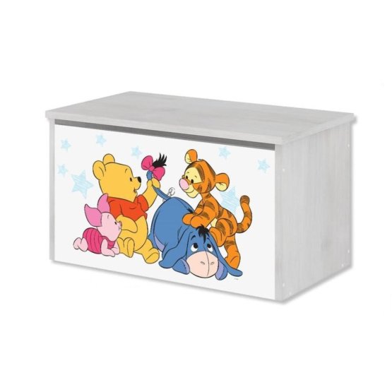 Wooden chest for Disney toys - Winnie the Pooh and friends