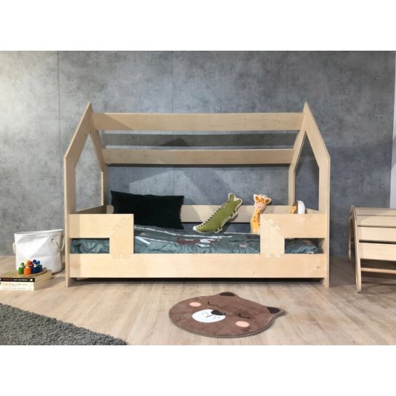 Puzzle house bed - natural
