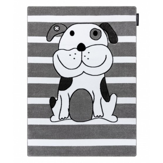 Children's carpet PETIT - Puppy - gray
