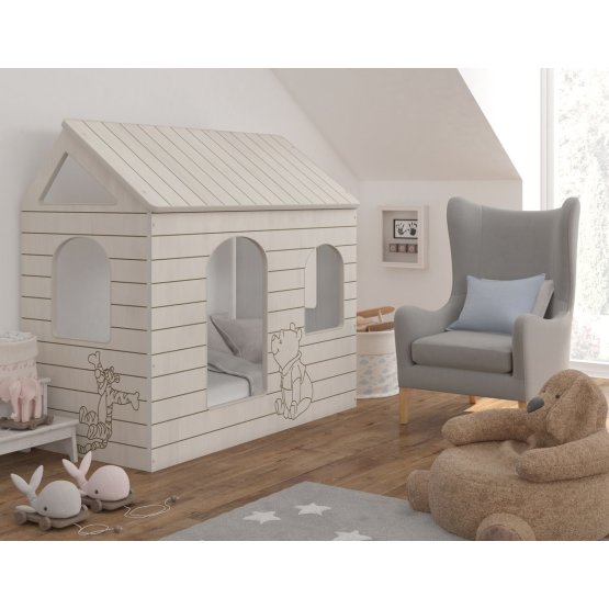 Baby bed house - Teddy bear Pooh - 160x80 cm