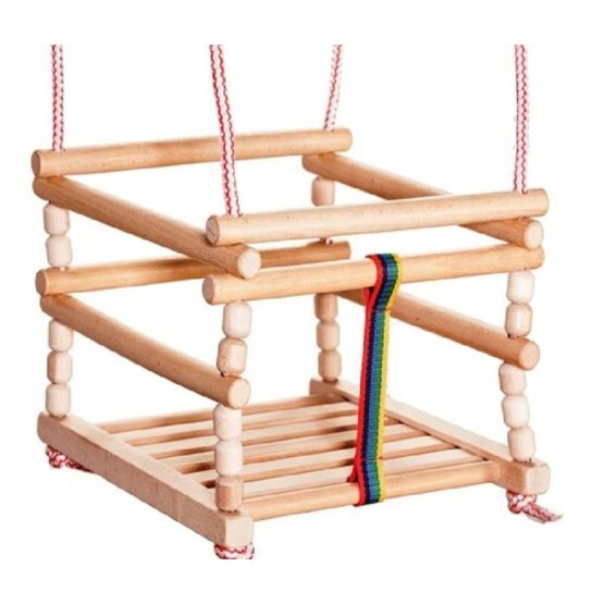Children's wooden swing Pinio - natural