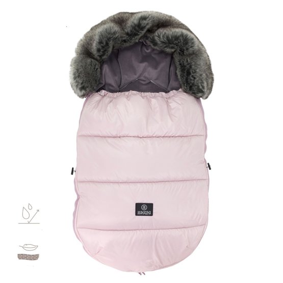 Premium children's fleece jacket - powder pink