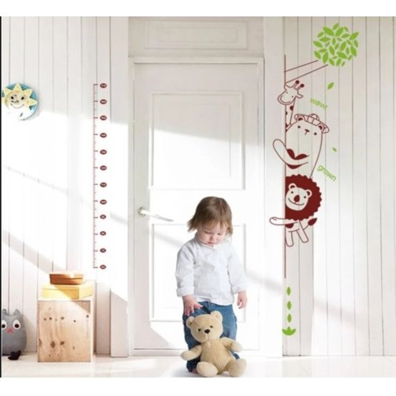 Wall Decoration - Curious Animals Heigh Chart - right side