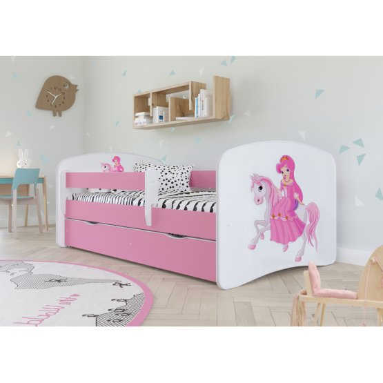 Children's bed with a barrier Ourbaby - Princess on a horse