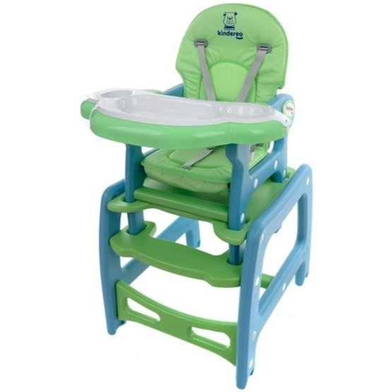 Baby dining chair Hugo - green-blue