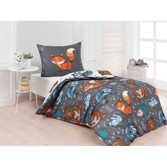 Foxie children's bedding - 140 x 200 cm + 70 x 90 cm