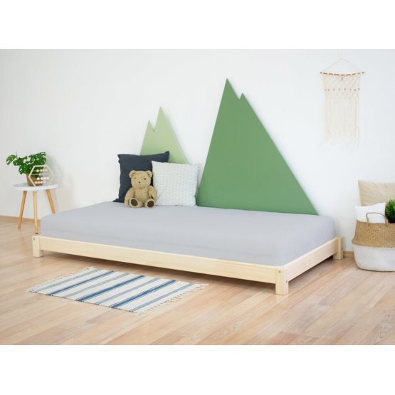 TEENY wooden children's single bed - natural