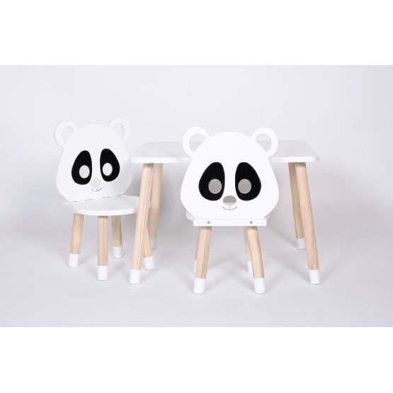 Set of coffee table and chairs - Panda