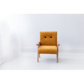 Retro children's armchair Velvet - mustard, Modelina Home