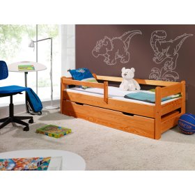 Children's Bed with Safety Rail - Alder, Ourbaby