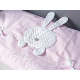 3-Piece Sleep&Hug Baby Cot Bedding Set - Pink, Modenex