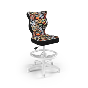 Children's ergonomic desk chair adjusted to a height of 119-142 cm - animals