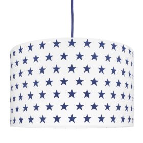 Textile hanging lamp Stars - dark blue, YoungDeco