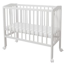 Cot for Amy's parents' bed - white