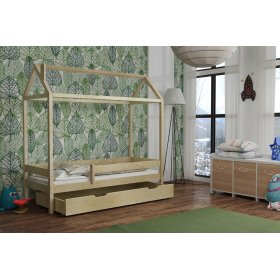 Cot small house Paul - natural, Ourbaby®