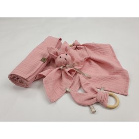 Baby muslin set - pink