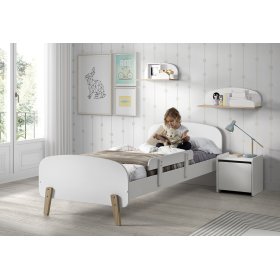 Children bed Kiddy white, VIPACK FURNITURE