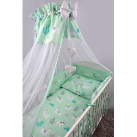 Canopy for cribs Lama - mint