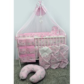 Canopy for cribs Lama - pink, Ankras