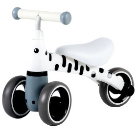 Kickback scooter Mini - white with black strips, EcoToys