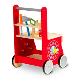 Baby wooden dílnička with wheels, EcoToys